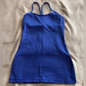 Lululemon Blue Fitted Camisole Tank Top